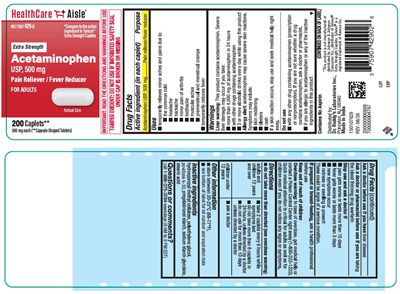 Container Label (Hca Apap 500 mg 200ct Caplets Bottle Label)